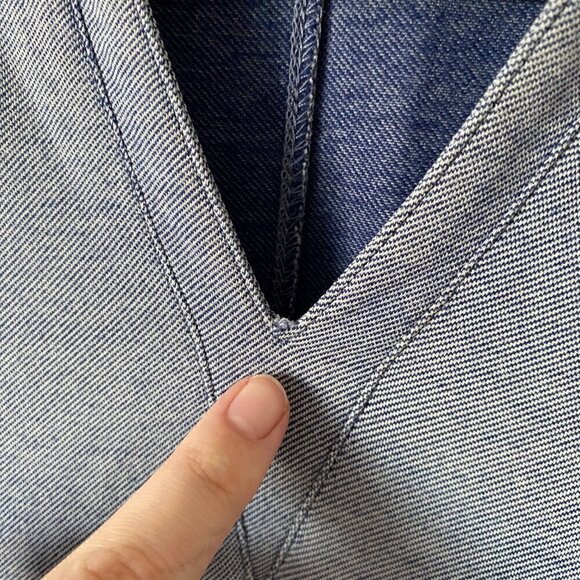 Jofit Blue Chambray Spin Dress Sleeveless Golf Tennis Athletic Womens Small - Picture 5 of 8